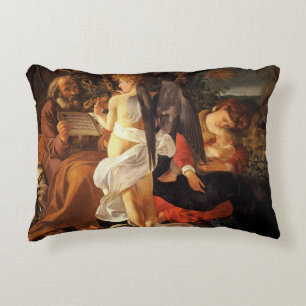 Rest on the Flight into Egypt (Caravaggio) Decorative Cushion