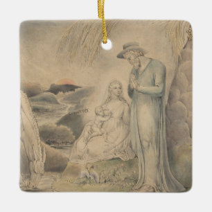 Rest on the Flight into Egypt Ceramic Tree Decoration