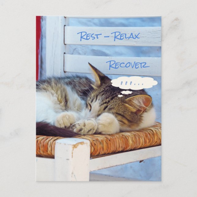 Rest Relax Recover Postcard (Front)