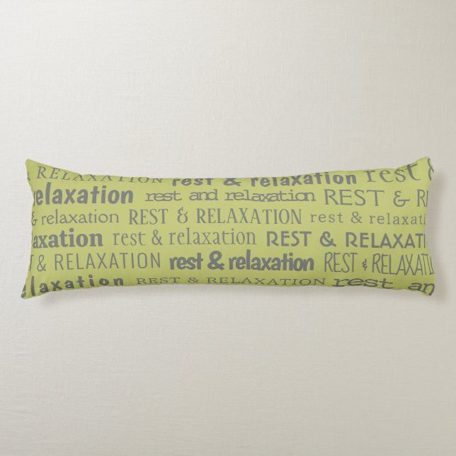 Rest & Relaxation Body Pillow Template № 6 (Front)