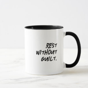 'Rest Without Guilt' Mindfulness Grace Gift Mug