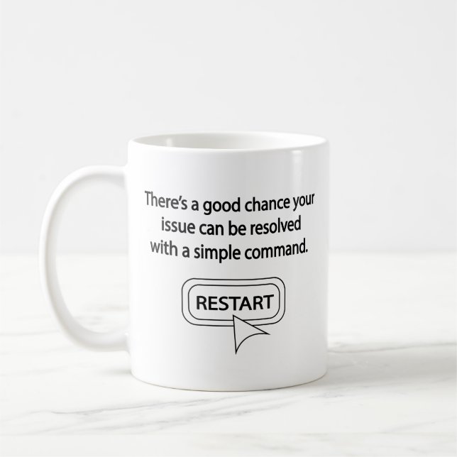 Restart Coffee Mug (Left)