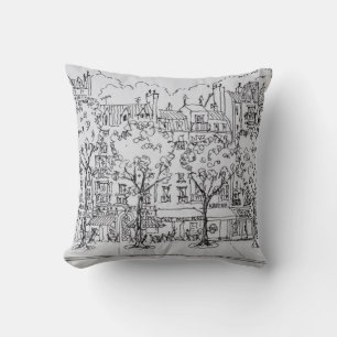 Restaurant Boulevard Montparnasse   Paris, France Cushion