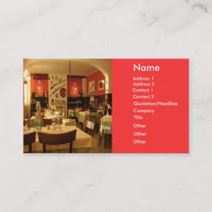 Restaurant Business Card
