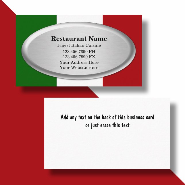 Restaurant Business Cards (Creator Uploaded)
