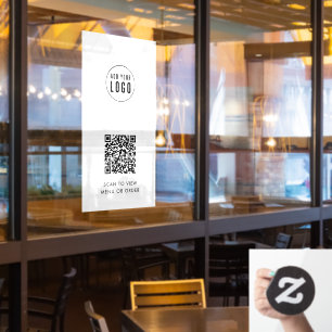 Restaurant Cafe Add Logo and Your Website QR Code