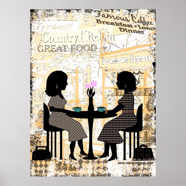 Restaurant Cafe Friendship Poster (Front)