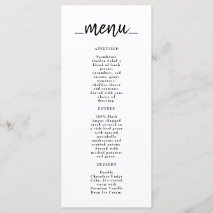 Restaurant Cafe Lounge Menu