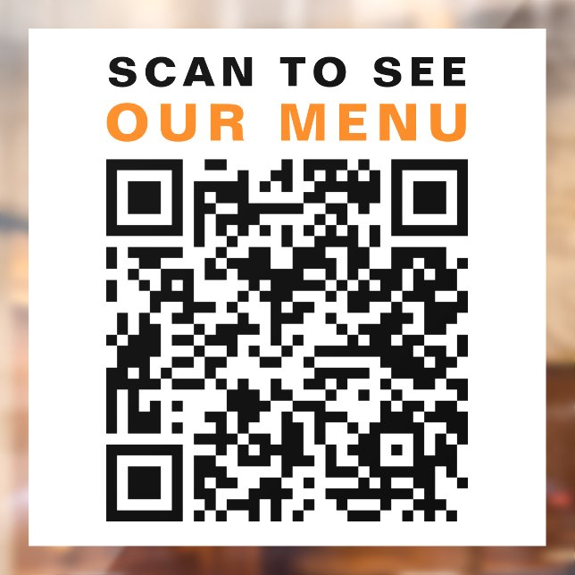 Restaurant Cafe Menu QR Code White (Sheet 2)