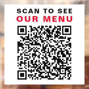 Restaurant Cafe QR Code Scan Menu White