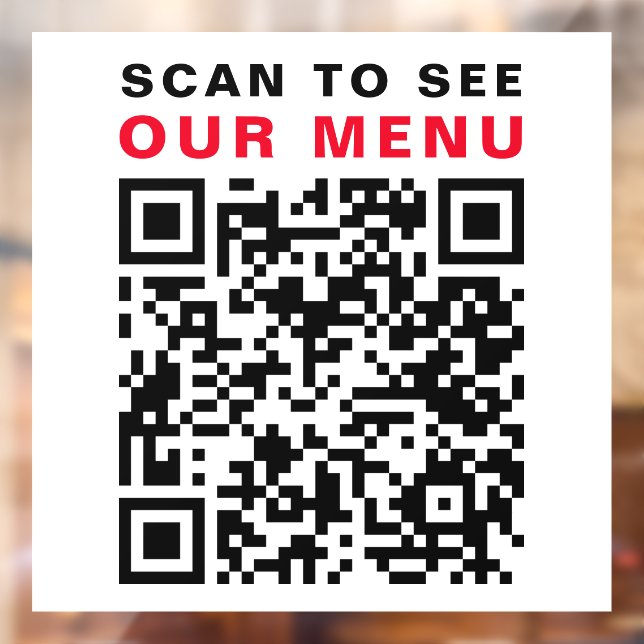Restaurant Cafe QR Code Scan Menu White (Sheet 2)