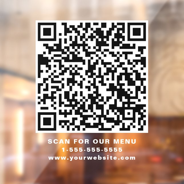 Restaurant Cafe QR Code White (Sheet 2)