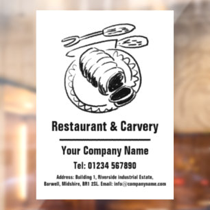 Restaurant & Carvery Cartoon Design