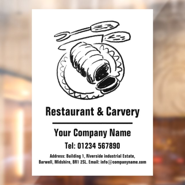 Restaurant & Carvery Cartoon Design (Sheet 2)