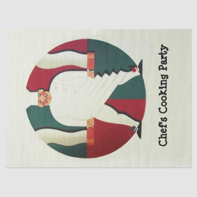 RESTAURANT CHEF'S COOKING PARTY Culinary  Tissue P Paper (Front)