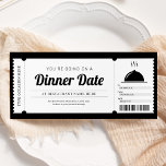 Restaurant Dinner Date Night Reservation Voucher Invitation<br><div class="desc">Restaurant Dinner Date Night Reservation Voucher Invitation.</div>