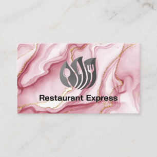 Restaurant Dinnerware Logo   Catering Events  Business Card
