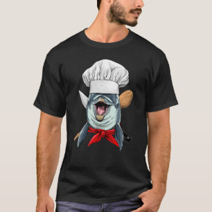 Restaurant Dolphin Chef Kitchen Cook Culinary Cook T-Shirt