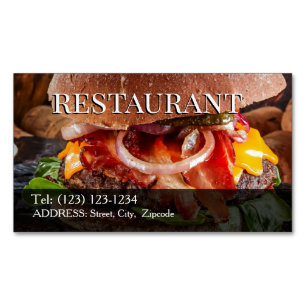 restaurant editable   business card