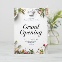 Restaurant Grand Opening Invitation