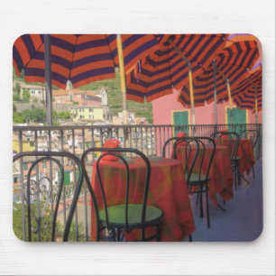 Restaurant in hillside town of Vernazza, Cinque Mouse Pad
