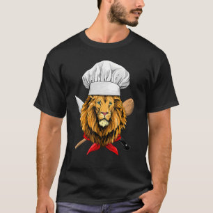 Restaurant Lion Chef Culinary Kitchen Cooking  Wil T-Shirt