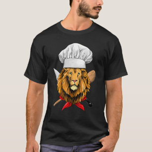 Restaurant Lion Chef Culinary Kitchen Cooking Wil T-Shirt