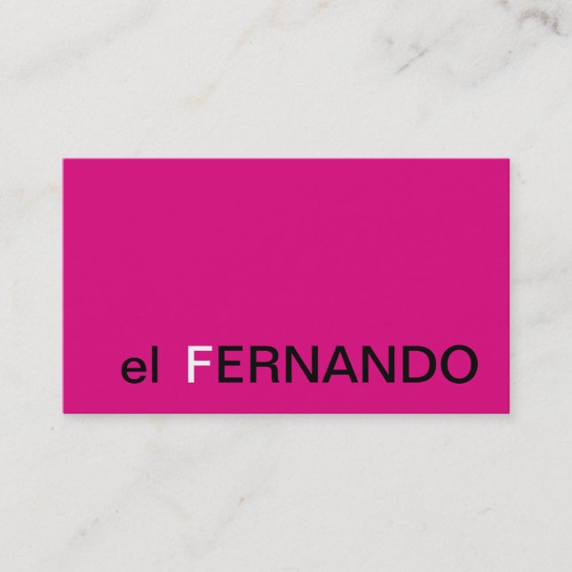 Restaurant Manager Business Card Simple Monogram (Front)