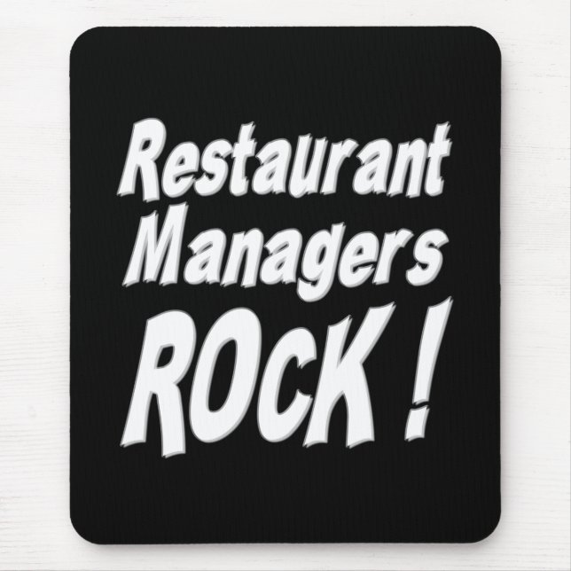 Restaurant Managers Rock! Mousepad (Front)