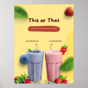 Restaurant Milk Shake Promotional Front Advert  Poster