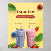 Restaurant Milk Shake Promotional Front Advert