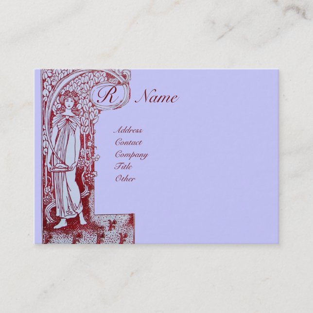 RESTAURANT MONOGRAM 2 BUSINESS CARD (Front)