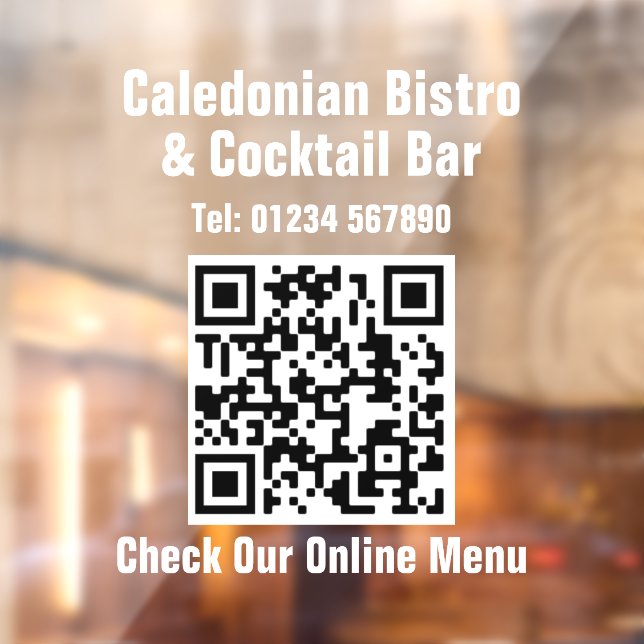 Restaurant Online Menu QR Code (Sheet 2)