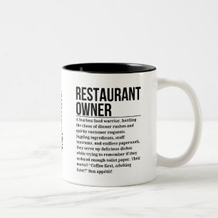 Restaurant Owner Two-Tone Coffee Mug