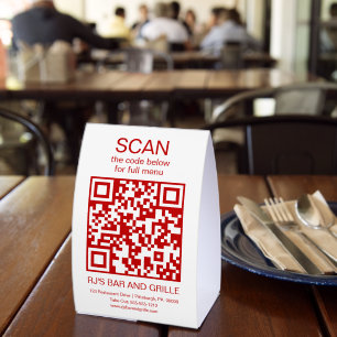 Restaurant QR Code for Menu Daily Specials