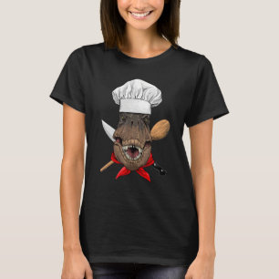 Restaurant Rex Chef Cook Kitchen Cooking  Dinosaur T-Shirt