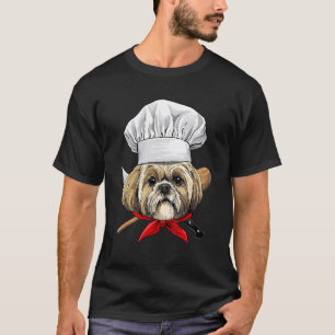 Restaurant Shih Tzu Chef Cook Cooking  Pet Dog T-Shirt
