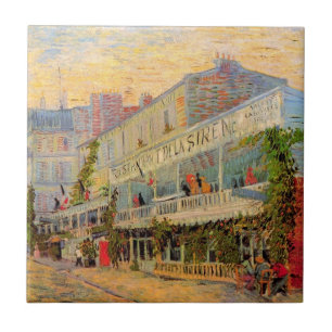Restaurant Sirene, Asnières by Vincent van Gogh Ceramic Tile