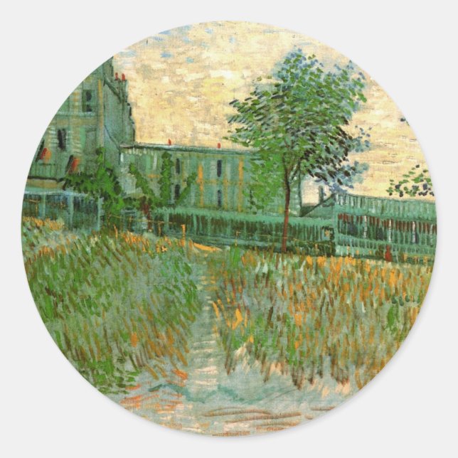 Restaurant Sirene, Asnières by Vincent van Gogh Classic Round Sticker (Front)