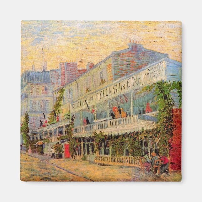 Restaurant Sirene, Asnières by Vincent van Gogh Magnet (Front)