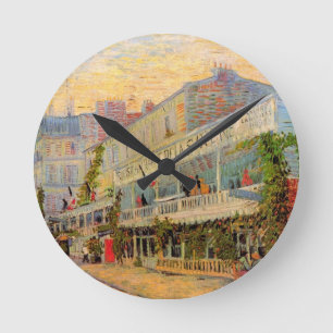 Restaurant Sirene, Asnières by Vincent van Gogh Round Clock