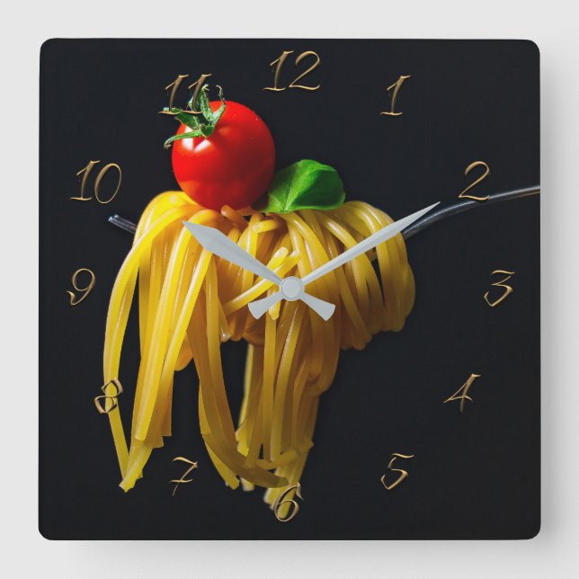 Restaurant Square Wall Clock (Front)