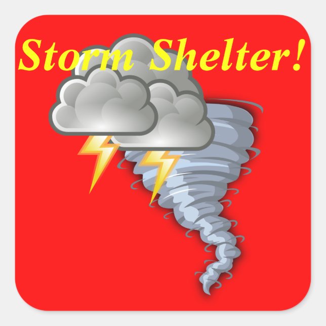 Restaurant Supplies Storm Shelter Sticker (Front)
