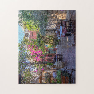 Restaurant tables in Chania, Crete, Greece Jigsaw Jigsaw Puzzle