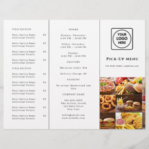 Restaurant Takeout Design Modern Photo Branding