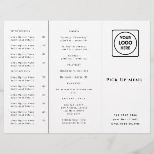 Restaurant Takeout Logo Custom Catering Branding