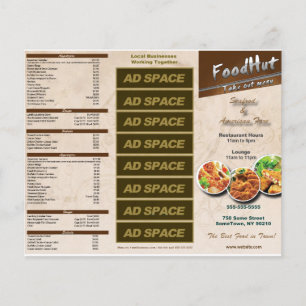 Restaurant Trifold Menu