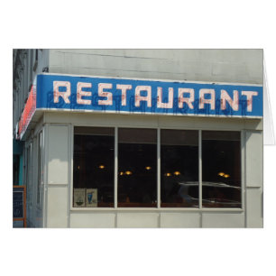 Restaurant, UWS Manhattan, NYC Greeting Card
