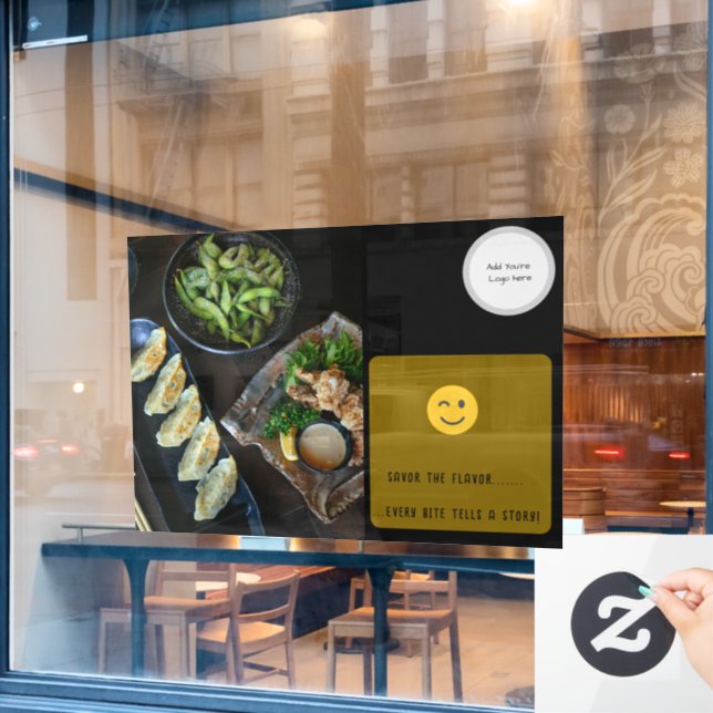 Restaurant Window Cling (Cafe Window)