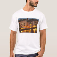 Restaurants along the l'Herault river. L'Herault